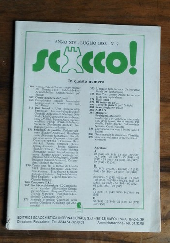 Scacco anno xiv ottobre - anno,