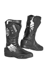 Shua Super Tech Uomo Moto PistaCorsa Stivali Nero Bianco CE Approvata Stivale