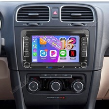 Autoradio 2 DIN 64GB Android 15 Carplay GPS WiFi RDS Per VW GOLF 5 6 Polo Passat