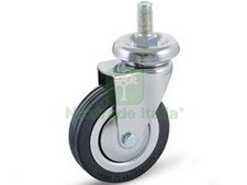 4PZ RUOTE A FORCELLA IN GOMMA