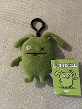 Portachiavi peluche verde bue