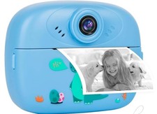 MACCHINA  FOTOGRAFICA TIPO POLAROID PER BAMBINI +2 ROTOLI CARTA STAMPA IMMEDIATA