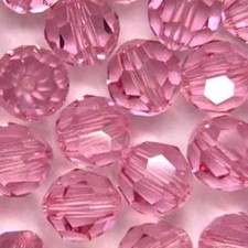 x 20 Cristalli SWAROVSKI ELEMENTS ORIGINALI 8mm 8 mm ROUND BEAD ROSE