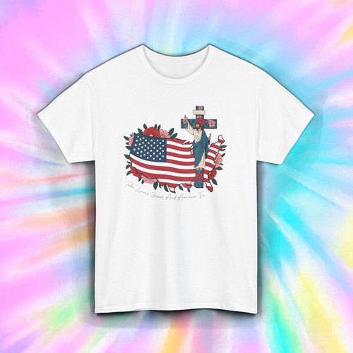 Maglietta gesù america - gesù, e