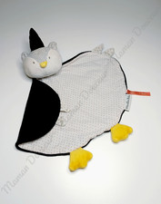 Doudou hibou chouette - doudou, noir