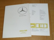 Brochure Mercedes 250 SE