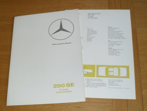 Brochure mercedes 250 - brochure, se