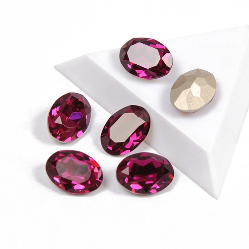 Pietre fantasia ovale fucsia