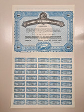 Certificato azionario De Ferrari Galliera non emesso per 100 azioni da L. 500