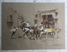 ANTICA STAMPA COLORATA