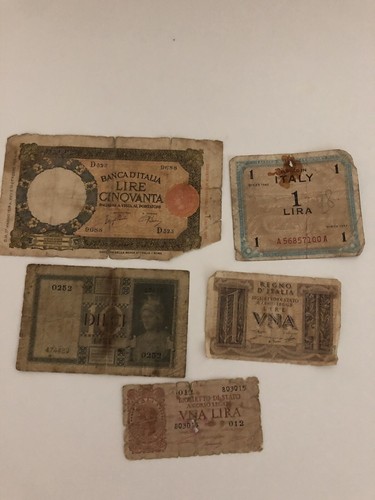 Lotto banconote vecchia lira - lotto,