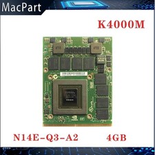 Tarjeta Gráfica Quadro K4000M 4GB GDDR5 N14E-Q3-A2 Compatible Dell HP Apple iMac