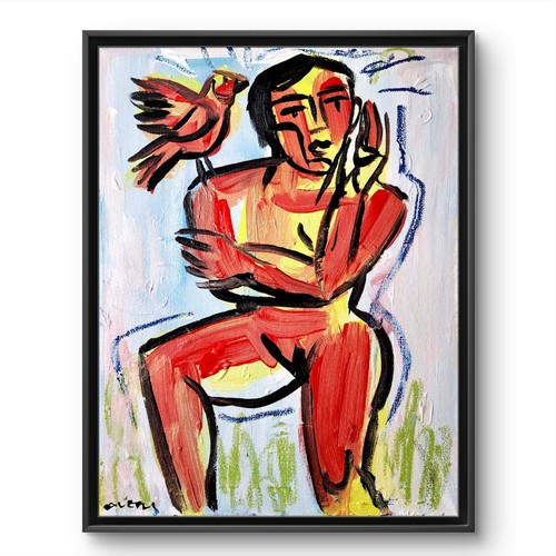 Quadro astratto donna