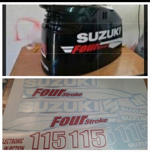 Pegatina motor suzuki 115 - motor,