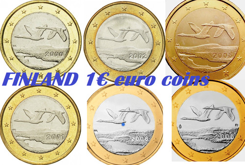 Moneta finlandia euro unc - finlandia, 1€