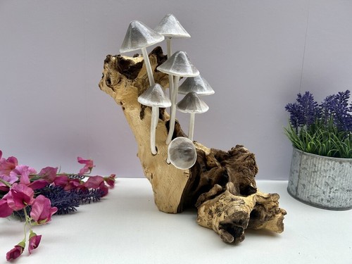 Scultura fungo driftwood tappo - scultura,