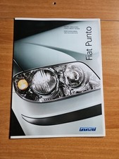 Depliant Colori E Rivestimenti Fiat Punto Lingua Italiana 4 Pagine Edz 10/2004