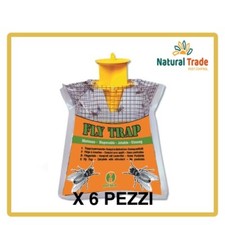 TRAPPOLA ECOLOGICA PER INSETTI X 6 PZ Fly Trap Medium 