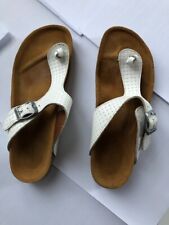 SANDALI DONNA Zara Home n. 38 Colore bianco OTTIMO STATO Usate -No Birkenstock-