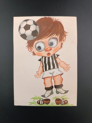 Cartolina umoristica calcio - umoristica,