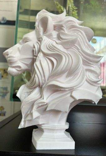 Scultura testa leone - scultura,