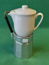 CAFFETTIERA OMG MULINO BIANCO CARAFFA IN PORCELLANA BIANCA 4 TAZZE NUOVA. BO42