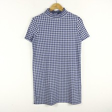 Vestito Zara Taglia S Donna Logo Comodo Cotone Pratico Tinta Unita Blu Woman