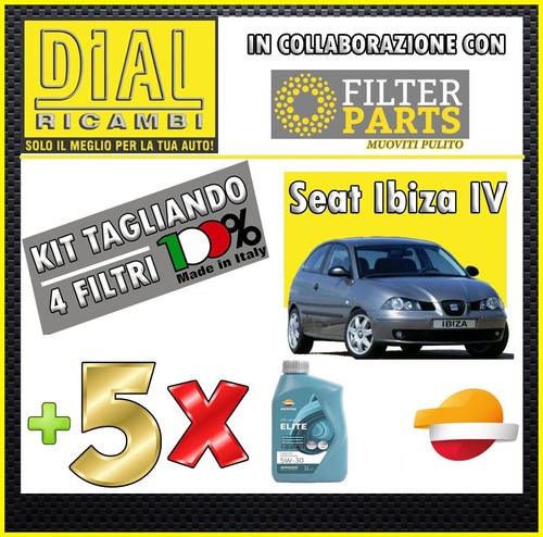Kit tagliando 4pz - tagliando-4pz+, 5lt