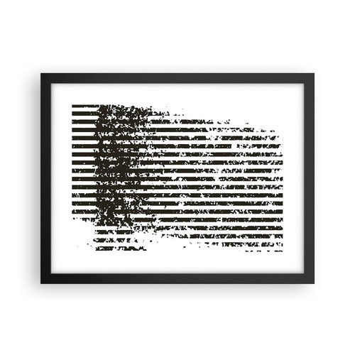 Poster 40x30cm astrazione - 40x30cm, nero
