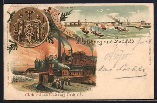 Litografia duisburg opera - litografia, duisburg,