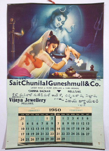1960 calendario lord - lord, &