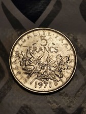 5 Franchi 1971 Semeuse Francia
