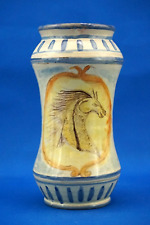 LA MUSA PALERMO Sicilia Albarello vaso farmacia Cavallo 1900 stile Caltagirone