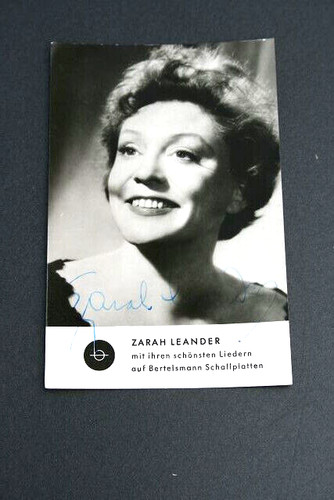 Zarah leander cartolina - leander,,