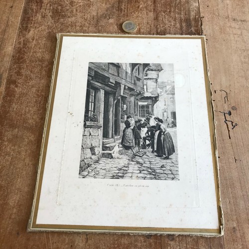 Gravure ancienne 19eme - ancienne, siécle