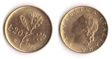 1978 Italia Lire 20 Ramo Di