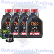 Kit Tagliando Olio Motul 7100 10W50 + Filtro Per MV Agusta Brutale 1078RR 2009