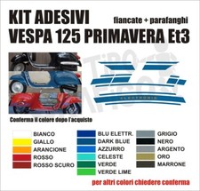 Kit adesivi vespa piaggio 125 - adesivi,