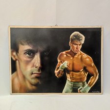 Stampa bozzetto Roberto Maggi locandina film Rocky IV Stallone Ivan Drago