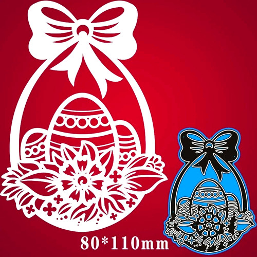 Grande uovo pasqua - grande, fiocco