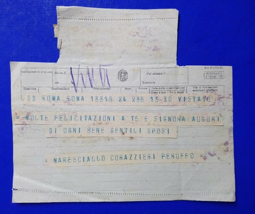 Storia postale telegramma - 🔵,