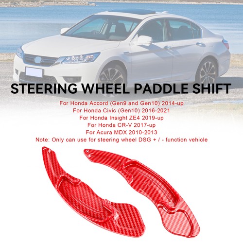 Red steering wheel paddle - red,