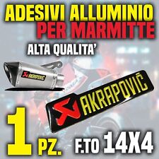 Adesivo Akrapovic Alluminio Sbk Moto Scooter Exhaust Marmitta Alte temperature