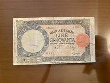 BANCONOTA LIRE 50 LUPETTA