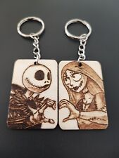 Portachiavi Di Coppia lui lei Sally E Jack regalo San Valentino