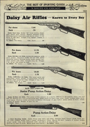 1933 carta pubblicitaria daisy - 1933,