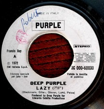 DEEP PURPLE   LAZY   7"  PROMO
