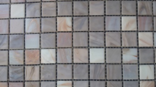 Mosaico vetro rosa madreperla - vetro,