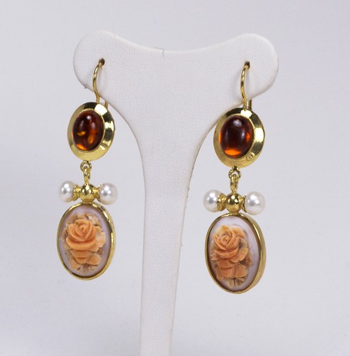Orecchini argento dorato - in,