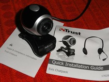 WEBCAM TRUST EXIS 640X480 MICROFONO USB NUOVA CON SCATOLA, CHATPACK SENZA CUFFIE